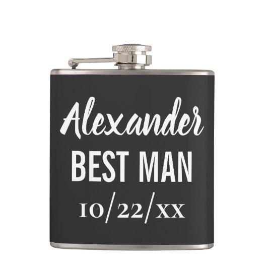 Best Man Bachelor Party Wedding Favor Heupfles (Voorkant)