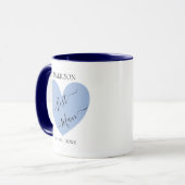 Best Man Blue Heart Specialized Mug Mok (Voorkant links)