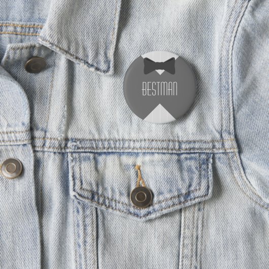 Best Man Bowtie Ronde Button 5,7 Cm (In situ)
