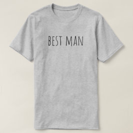 Best Man Bridal Party Wedding T-shirt