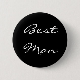 Best Man Button zwart-wit