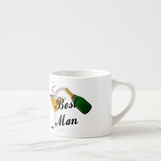 Best Man Champagne Toast Espresso Kop (Rechts)
