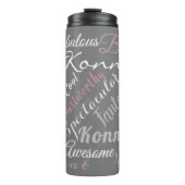 Best Man Custom Positieve Attribuut Affirmaties Thermosbeker (Voorkant)