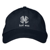 Best Man Custom Weddenschap Monogram Baseball Pet