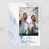 Best Man Elegant Abstract Photo Sophisticated (Voorkant / Achterkant)