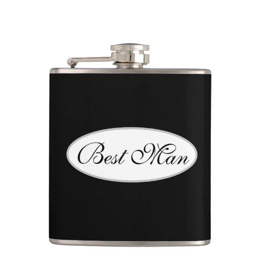 Best Man Flask Heupfles (Voorkant)