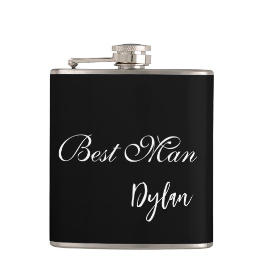 Best Man Flask Heupfles (Voorkant)