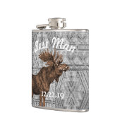 Best Man Flask Moose Heupfles (Links)