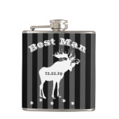 Best Man Flask Moose Heupfles (Voorkant)