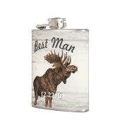 Best Man Flask  Moose Heupfles (Links)