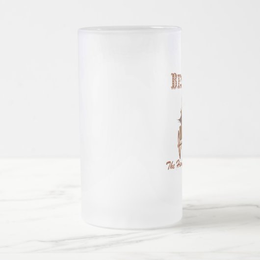 Best Man Gift 16 oz Frosted Beer Mok (Center)