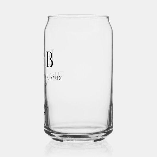 Best Man Gift Monogram Wedding Minimalist (Gauche)