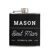 Best Man Gift Personalized Flask Heupfles (Voorkant)