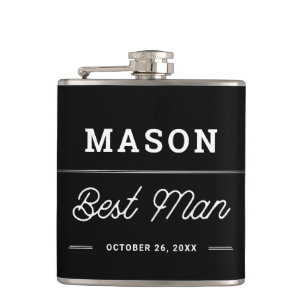Best Man Gift Personalized Flask Heupfles