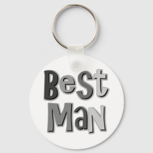 Best Man Gray Sleutelhanger