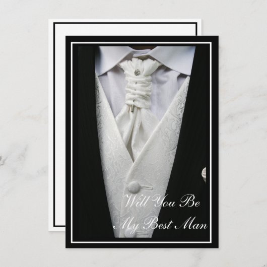 Best Man Invitation (Devant / Derrière)