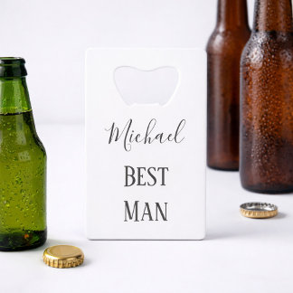 Best Man Keepomwille Kredietkaart Flessenopener