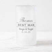 BEST MAN MARIAGE FROSTED MUG (16 oz) (Centre)