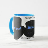 Best Man Merci Gift - Ringer Mug Modèle (Devant gauche)