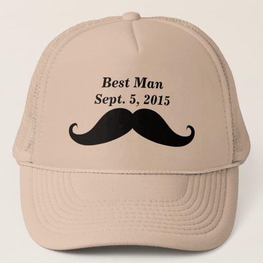 Best Man Mustache Truckers Pet (Voorkant)