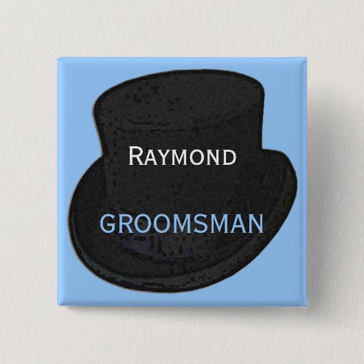 Best Man Name Tag Button (Voorkant)