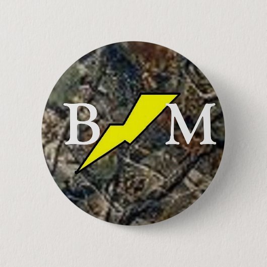 Best Man patch met camo Ronde Button 5,7 Cm (Voorkant)