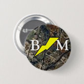 Best Man patch met camo Ronde Button 5,7 Cm (Voorkant /achterkant)