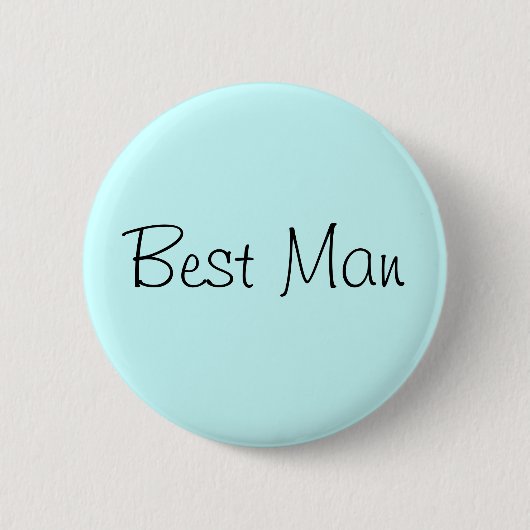 Best Man Pin Ronde Button 5,7 Cm (Voorkant)