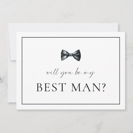 Best Man Proposal Kaart (Voorkant)