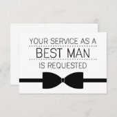 Best Man Request | Groomsmen Kaart (Voorkant / Achterkant)