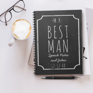 Best Man Speech Notes and Jokes Wedding Journal Notitieboek