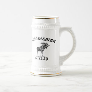 Best Man Stein Moose Bierpul