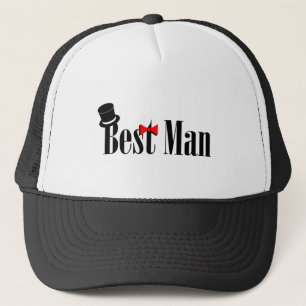 Best Man Top Hat Trucker Pet