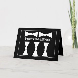 BEST Man Uitnodiging tot weddenschap met Bow-Strop
