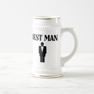 Best Man Wedding Beer Stein Bierpul