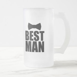 Best Man Wedding Groom Beer Matglas Bierpul