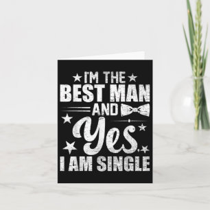 Best Man Wedding Groomsmen Funny Bridal Bachelor P Kaart