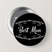 Best Man Wedding Rehearsal Dinner Button (Voorkant /achterkant)