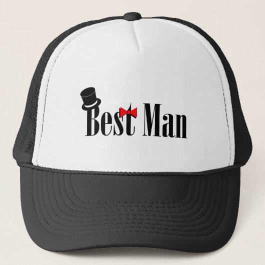 Best Man Wedding Trucker Pet (Voorkant)