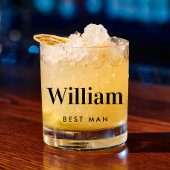Best Man Wedding Whisky Glas