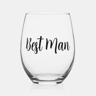 Best Man Wedding Wijnglas Zonder Voet