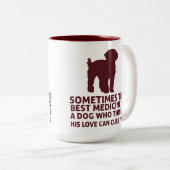 Best Medicine Doodle Service Dog 15oz Mok (Voorkant rechts)