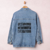 Best Meme Ever Grandma Ma Moederdag Family Fun Denim Jacket (Hangar)