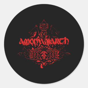 Best Merch of Amon Amarth Music Legends Ronde Sticker