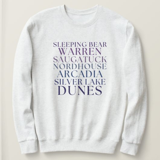 Best Michigan Sand Dunes Michigan Theme Pullover (Design devant)