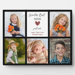 Best Mimi Grandmoeder Gift Photo Black Fotoplaat