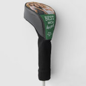 Best Mom by Par Custom Photo Modern Green Golfheadcover (Schuin)