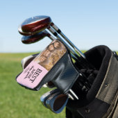 Best Mom by Par Custom Photo Pink Modern Golfheadcover (Insitu)