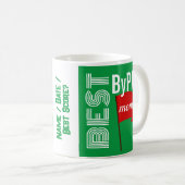 "Best Mom By Par" Customisée Mug de café (Devant droit)