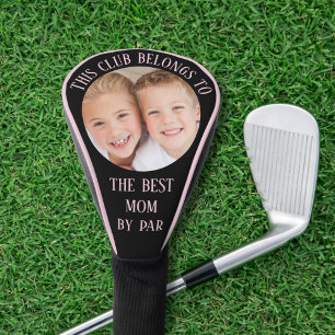 Best Mom by Par Foto Zwart Roze Golfheadcover